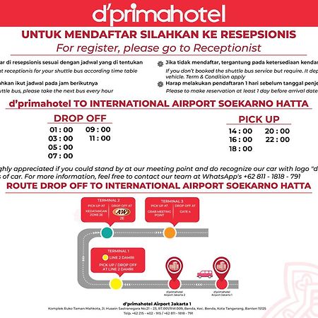 D'Primahotel Airport Jakarta 1 Tangerang Eksteriør billede